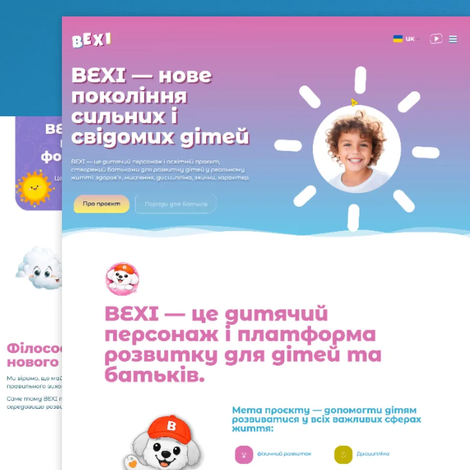 Bexikids — platform website design