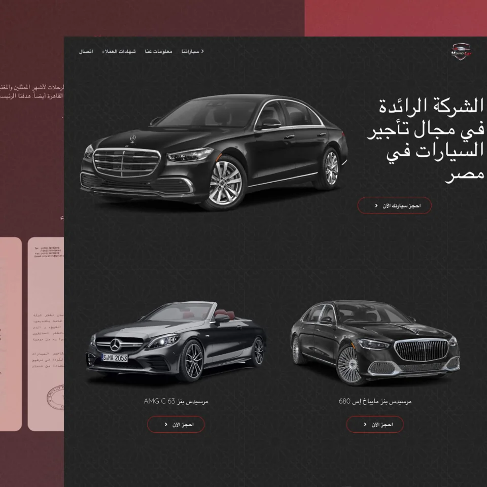Manocars — automotive website design