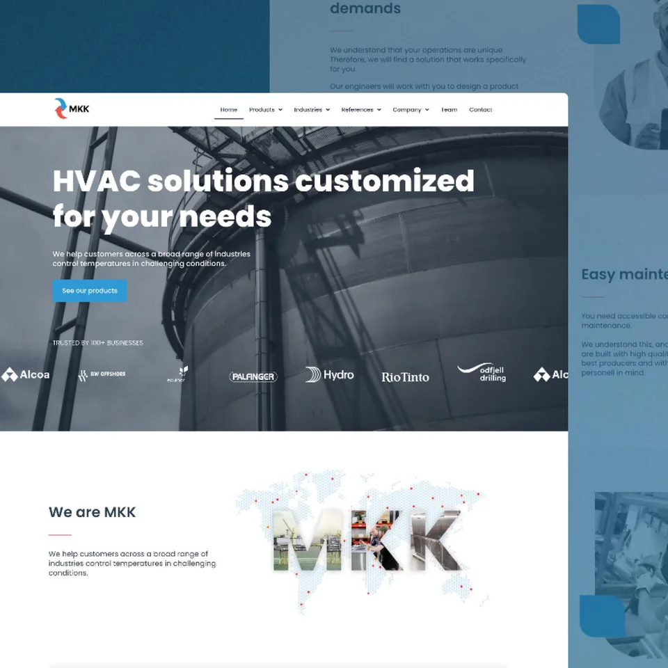 MKK AC Norge — website design